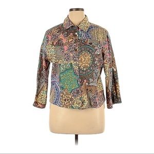 Candy Couture Button Down Jacket, Size XL